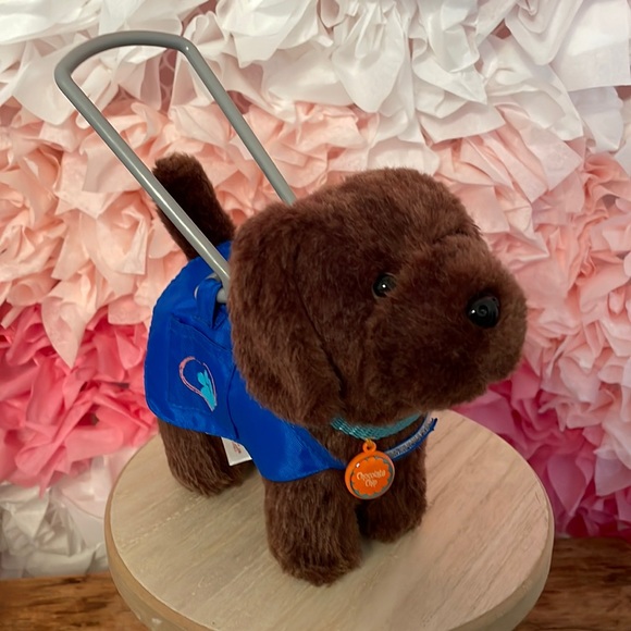 American Girl “Chocolate Chip” Seeing Eye Guide Dog for 18” Doll - Picture 1 of 5